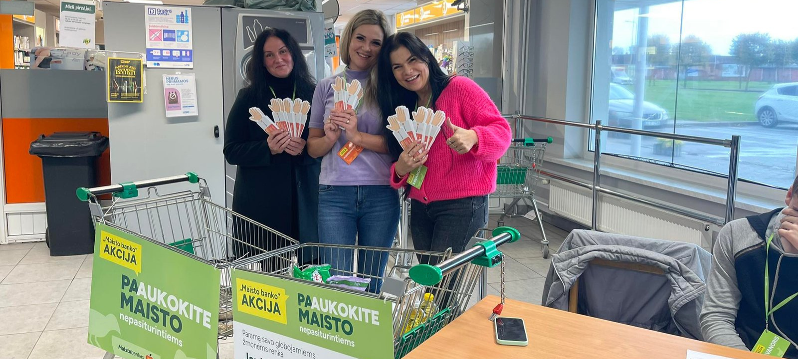 Daliname gerumą Maisto banko akcijose